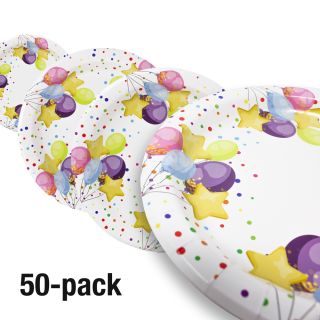 Papperstallrik 23cm Fest, 50-pack