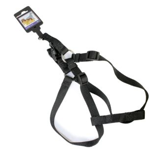 Nylon Harness with Safety Buckle, Black, 15mm x 30-50cm