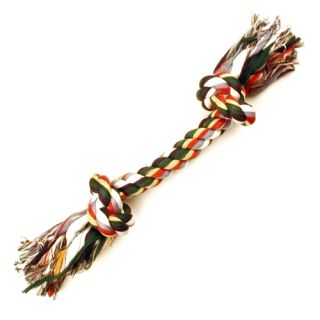 Cotton Chew Knot, 2 Knots, Mixed Colors, 270 grams, approx 25 cm