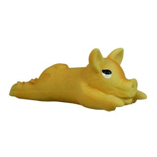 Pig Latex, dark beige, small, 13 cm.