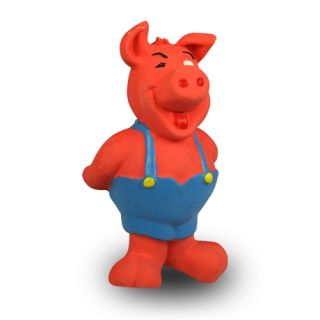 Pig Latex Gardener Pink/Blue, 15.5 cm.