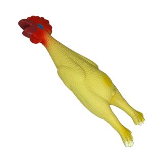 Chicken Latex, medium size, dark beige, 25 cm.
