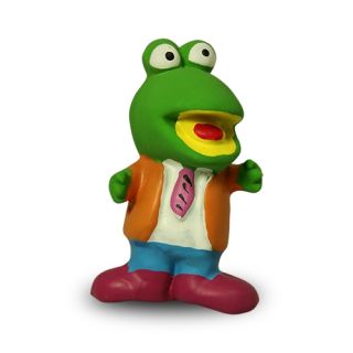 Frog latex "director" green, 10 cm.