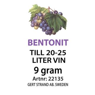 Bentonite for 20-25 liters of wine