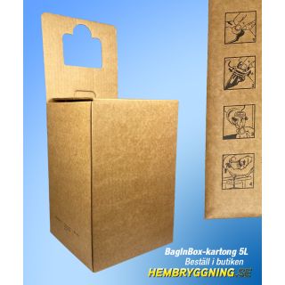 BagInBox Carton 5L, replace the wine bag when the wine is finished