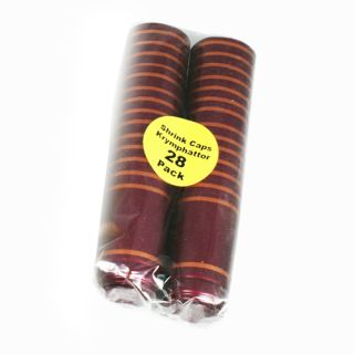 Shrink Caps Red/Gold 28 pcs.