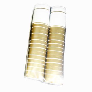 Shrink Caps White/Gold 28-PACK