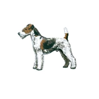 Embroidery Patch Rough-haired Fox Terrier/Fox Terrier "Wire"