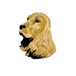 Embroidery Patch Cocker Spaniel, Gold