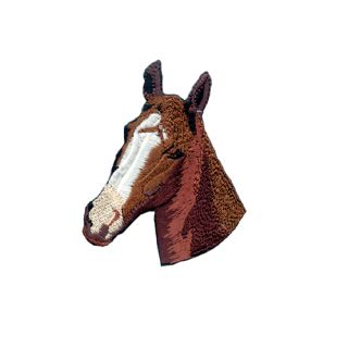 Embroidery Badge Horse, Chestnut