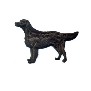Embroidery Patch Flatcoated Retriever