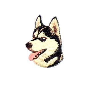 Embroidered Patch Siberian Husky